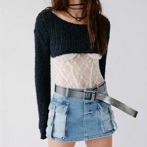 FREE PEOPLE MIDNIGHT RAIN SHRUG